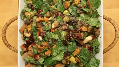 Fall Harvest Salad with Maple Tahini Dressing Fall Harvest Salad with Maple Tahini Dressing